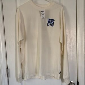 Vans Loose Fit Men's Off-White Long Sleeve MTE Tee